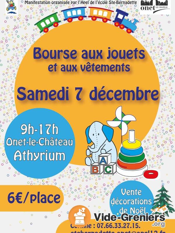 Bourse aux jouets et vêtements - APEL Sainte Bernadette