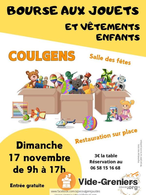 bourse aux jouets et vêtements enfants