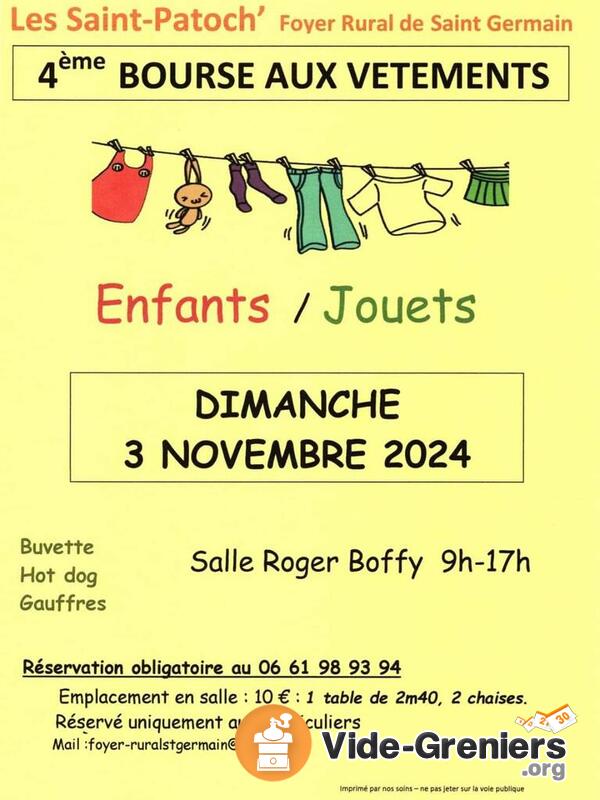 Bourse aux jouets et vêtements enfants