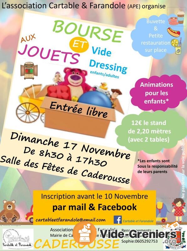 Bourse aux Jouets et Vide-Dressing