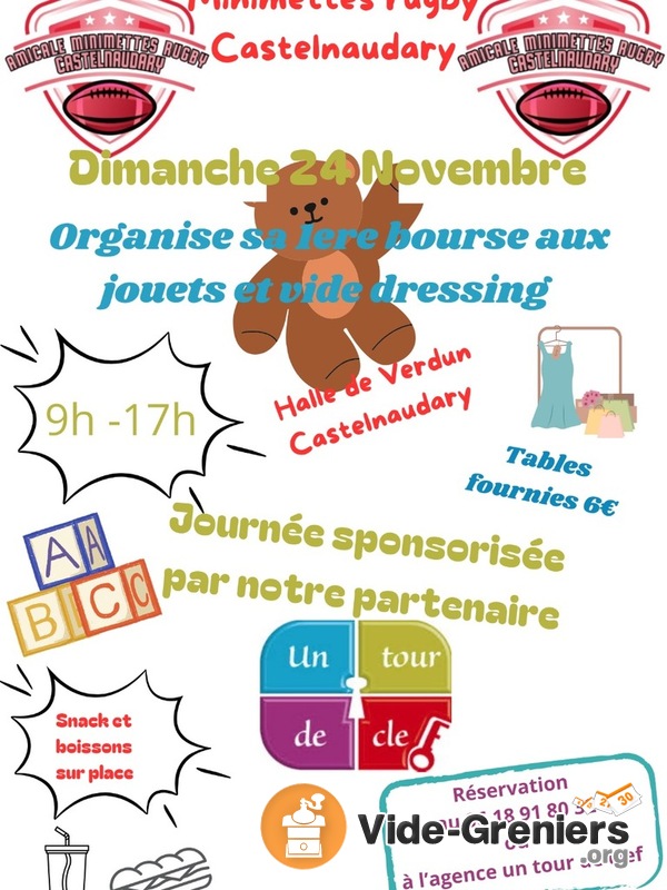 Bourse aux jouets et vide dressing amicale F15 rugby