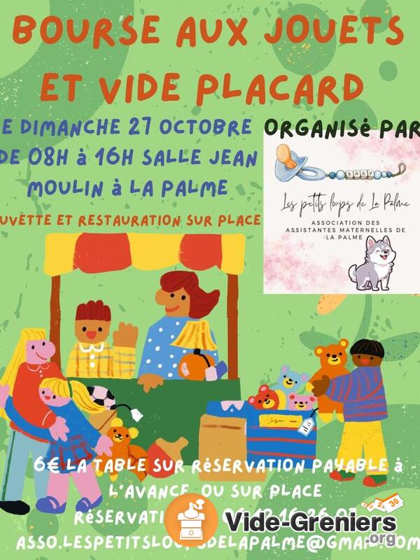 Bourse aux jouets et vide placard association des petits lou