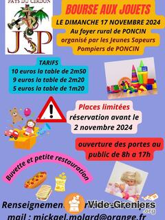 Bourse aux jouets des Jeunes Sapeurs Pompier de PONCIN