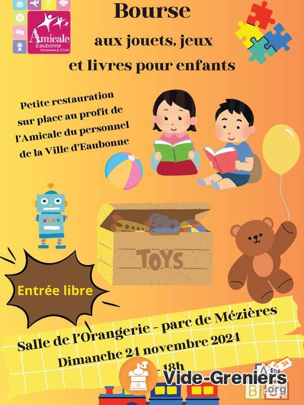 Bourse aux jouets, jeux et livres pour enfants de l'Amicale