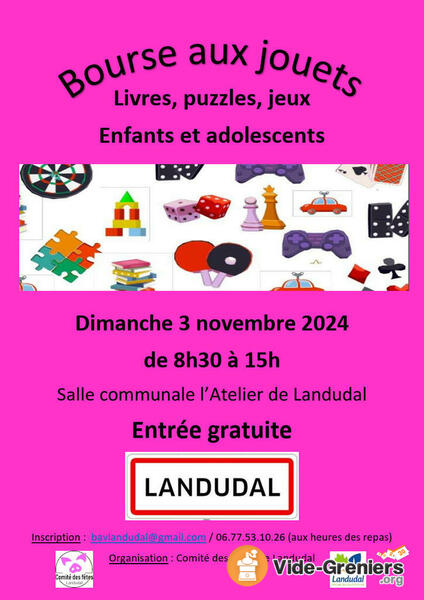 bourse aux jouets, jeux, livres enfants et adolescents