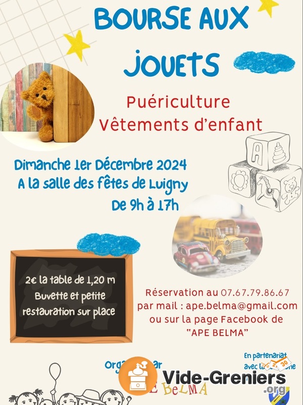 Bourse aux jouets de l’APE BELMA