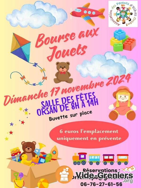 Bourse aux jouets de l'APE de l'Ecole d'Orsan