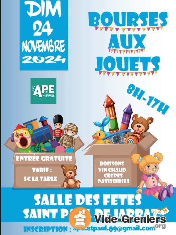 Bourse aux jouets de l’association des parents d’élèves