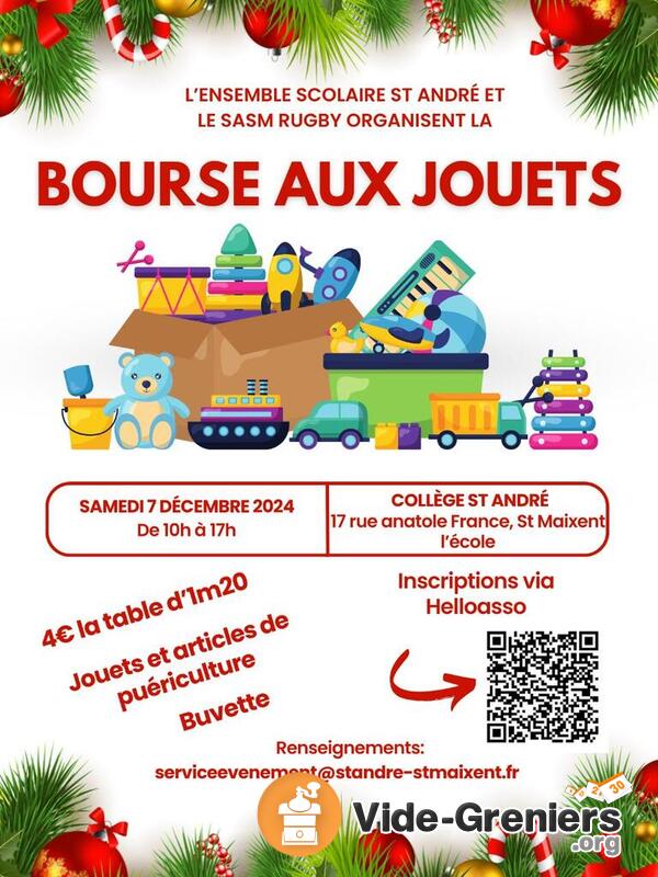 Bourse aux jouets de l'ensemble scolaire