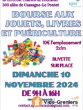 Bourse aux jouets, livres et puériculture