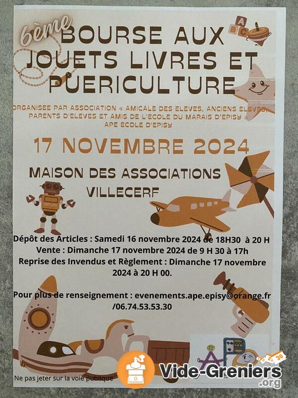 bourse aux jouets livres et puericultures