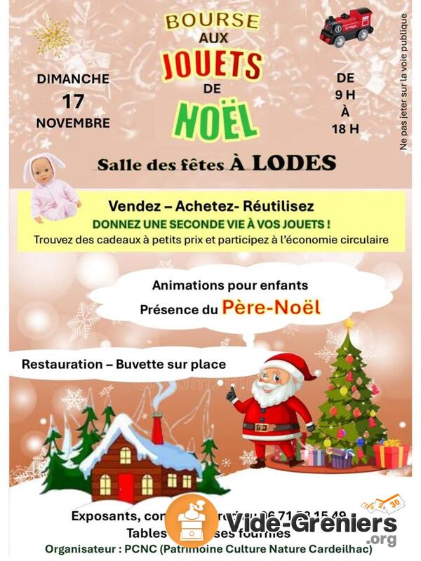 Bourse aux jouets de Noel.