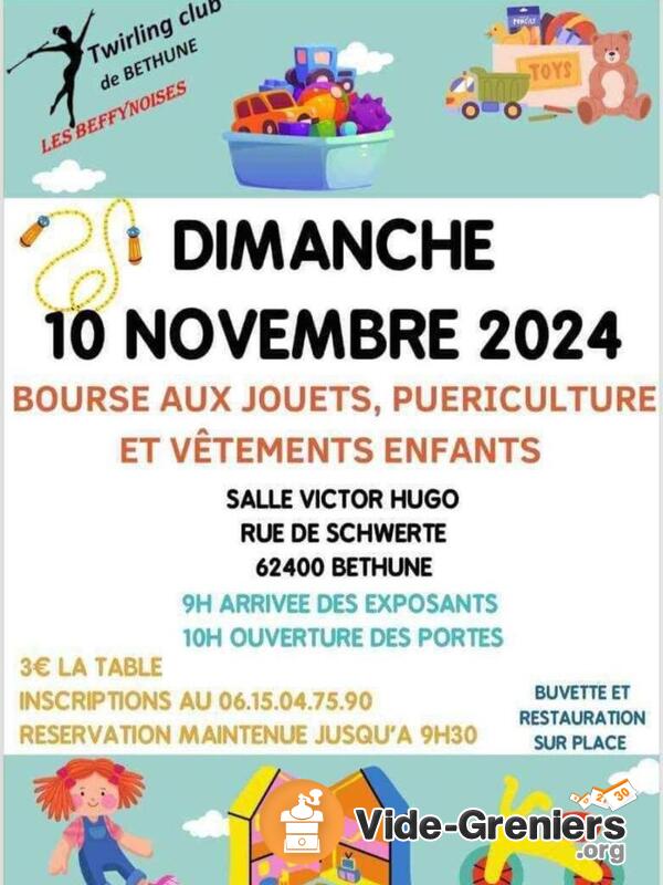 Bourse aux jouets, puériculture et vêtements enfants