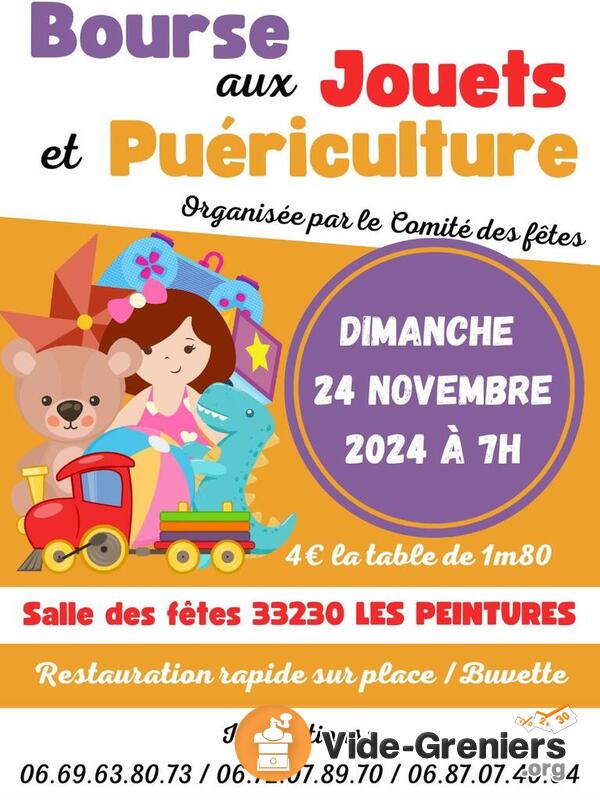 bourse aux jouets, puériculture et vêtements enfants