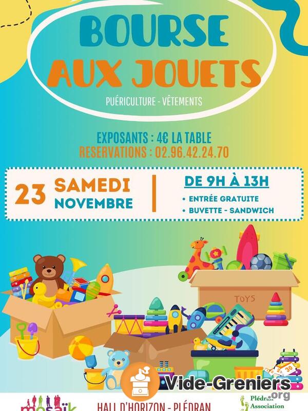 Bourse aux jouets, puériculture et vêtements enfants