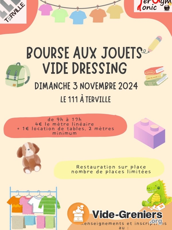 Bourse aux jouets, puériculture et vide dressing