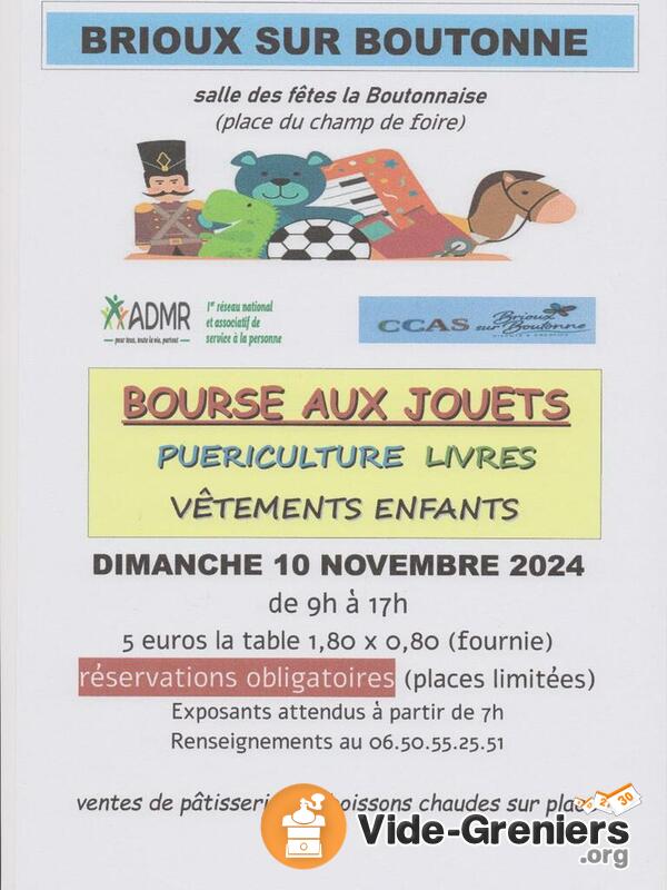 BOURSE aux jouets , puériculture, livres et vêtements enfant