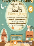 Bourse aux jouets, puériculture, vêtement