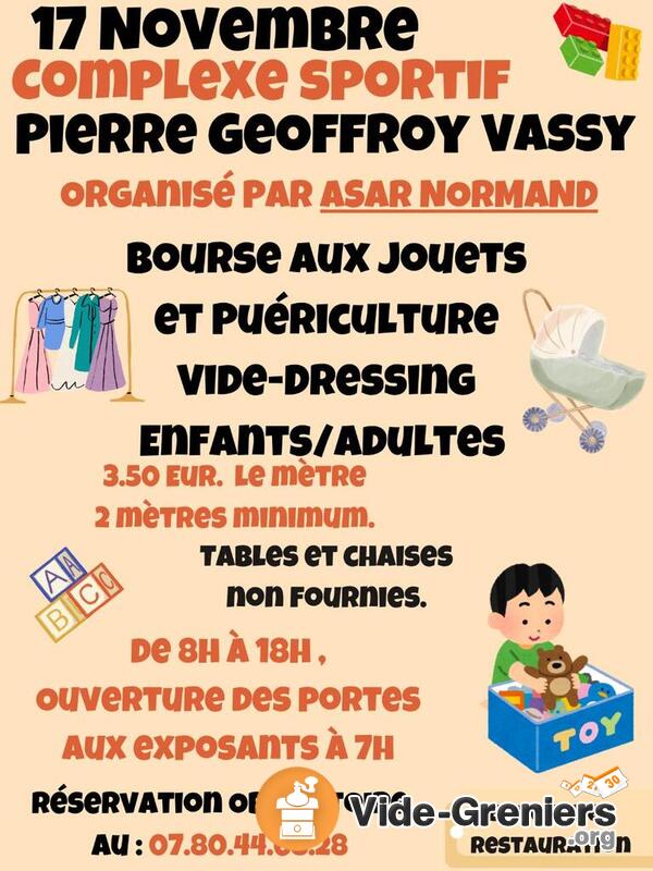 bourse aux jouets puericulture vide dressing adulte enfant