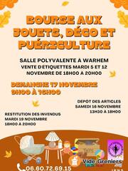 Bourse aux jouets puéricultures et décorations