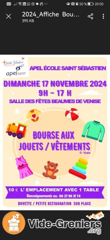 Bourse aux jouets-vêtements