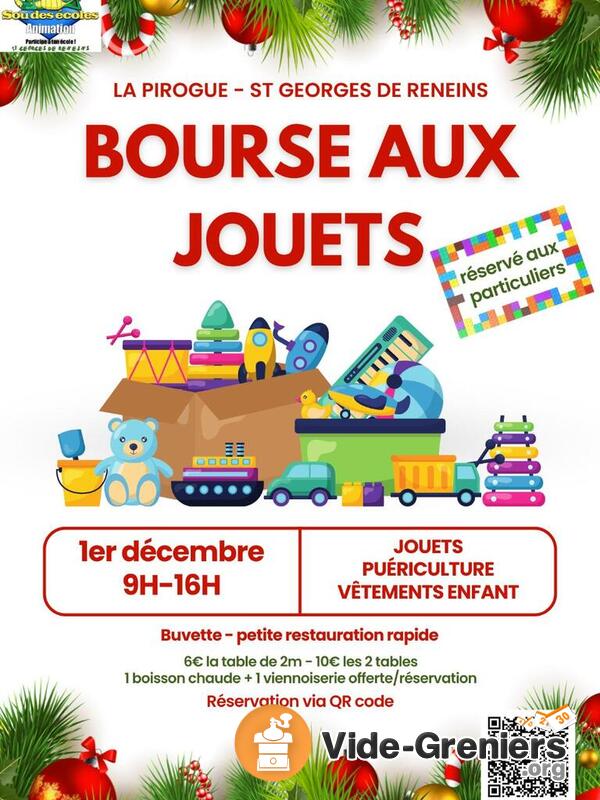 Bourse aux jouets, vêtements enfant et objets puériculture