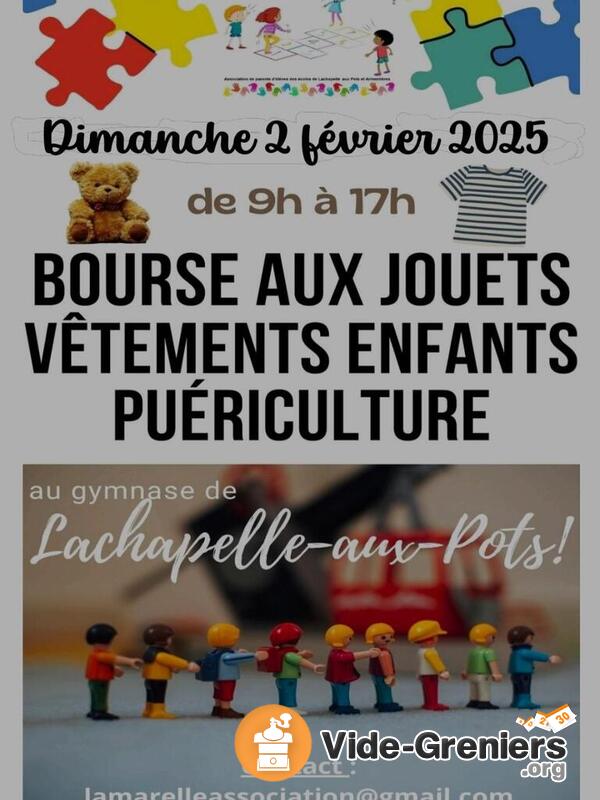 Bourse aux jouets, vêtements enfants, articles de puéricultu