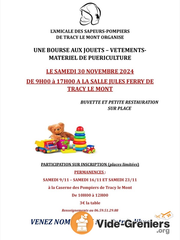 Bourse aux jouets - vêtements et matériel de puériculture