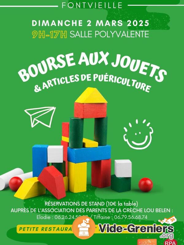 Bourse aux jouets, vêtements et puériculture