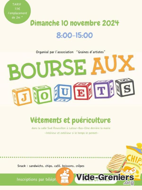 Bourse aux jouets vêtements et puériculture