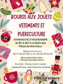 Bourse aux jouets, vêtements et puériculture