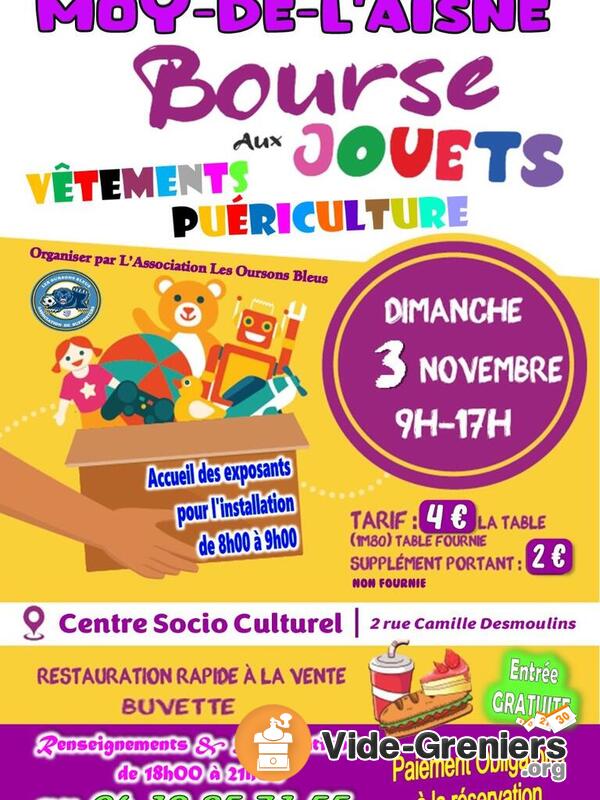 Bourse aux Jouets, Vetements et puériculture