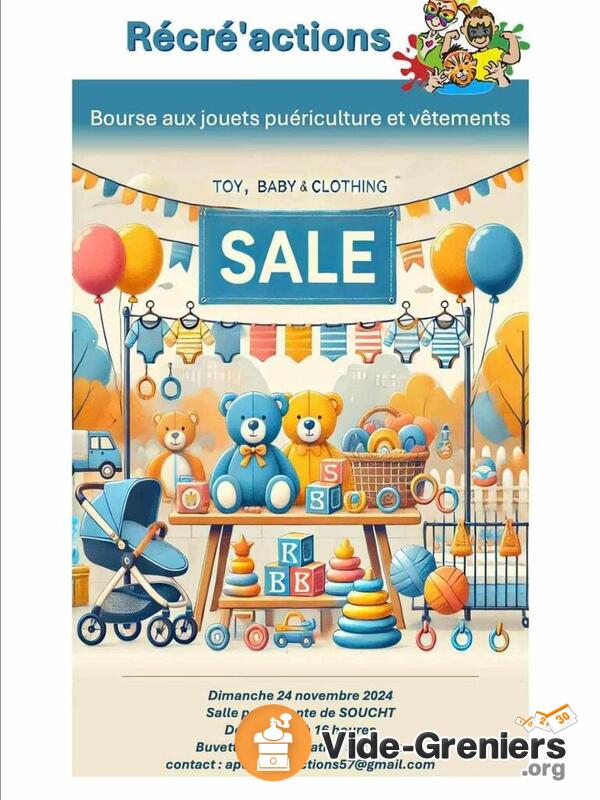 Bourse aux jouets, vêtements et puériculture