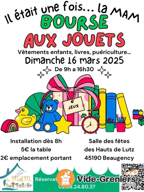 Bourse aux jouets , vêtements, livres, puériculture