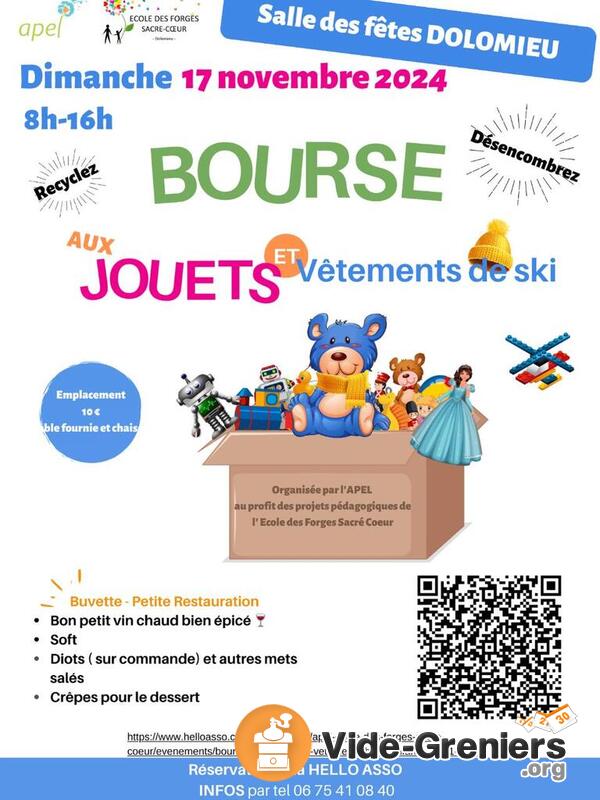 Bourse aux jouets,livres et vêtements d'enfants d'hiver