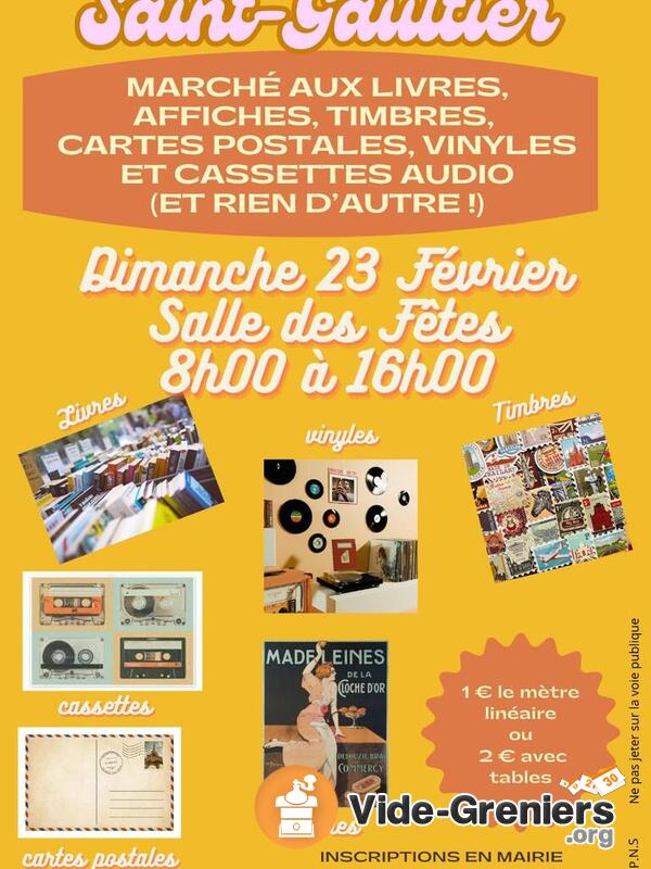 Bourse aux livres, affiches, timbres, cartes postales....