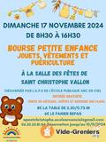 Bourse petite enfance, vêtements, jouets, puériculture