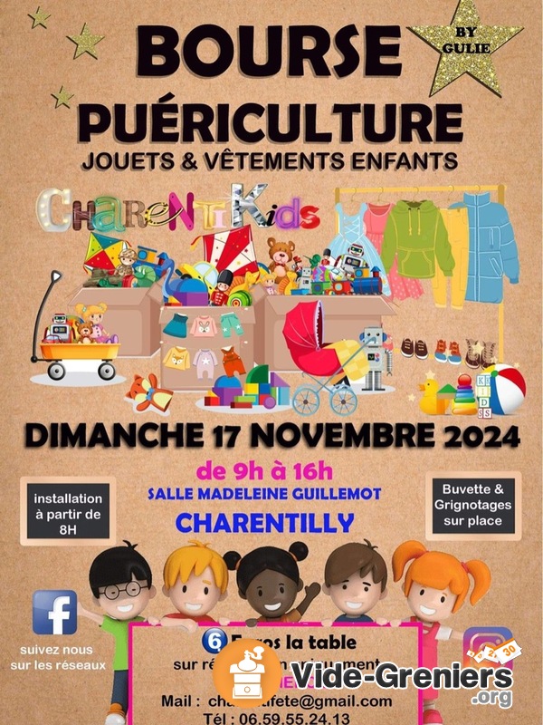 Bourse puériculture jouets et vêtements enfants, By Gulie