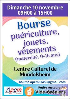 Photo de l'événement Bourse puériculture, jouets, vêtements (maternité, 0-16 ans)