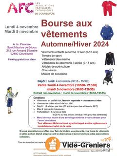 Photo de l'événement Bourse aux vêtements Afc Automne -Hiver , Puériculture