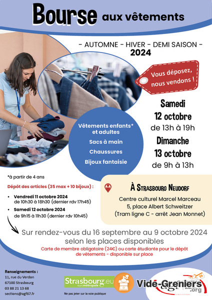 Bourse aux vêtements d'automne-hiver