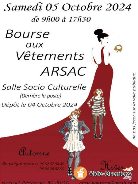 Bourse aux vêtements automne hiver d'Arsac