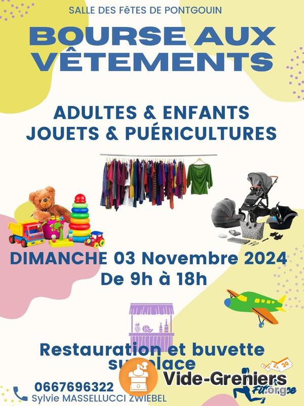 Bourse vêtements enfants -adultes jouets et puericulture