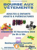 Bourse vêtements enfants -adultes jouets et puericulture