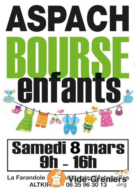 Bourse vêtements enfants, jouets, puériculture