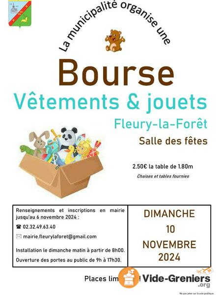 Bourse vêtements et jouets