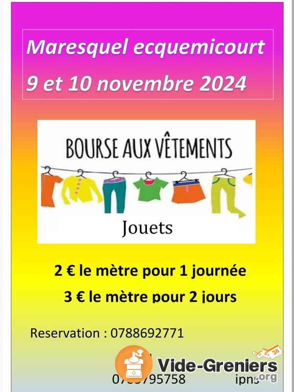 Bourse aux vêtements et jouets