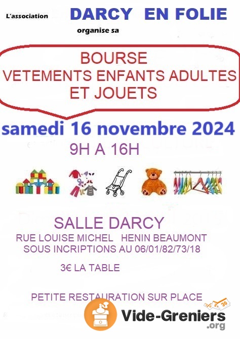 BOURSE vetements jouets