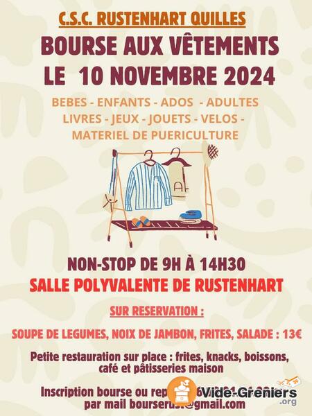 Bourse aux vêtements, jouets et puériculture