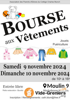 Photo de l'événement Bourse aux vêtements, jouets, puériculture